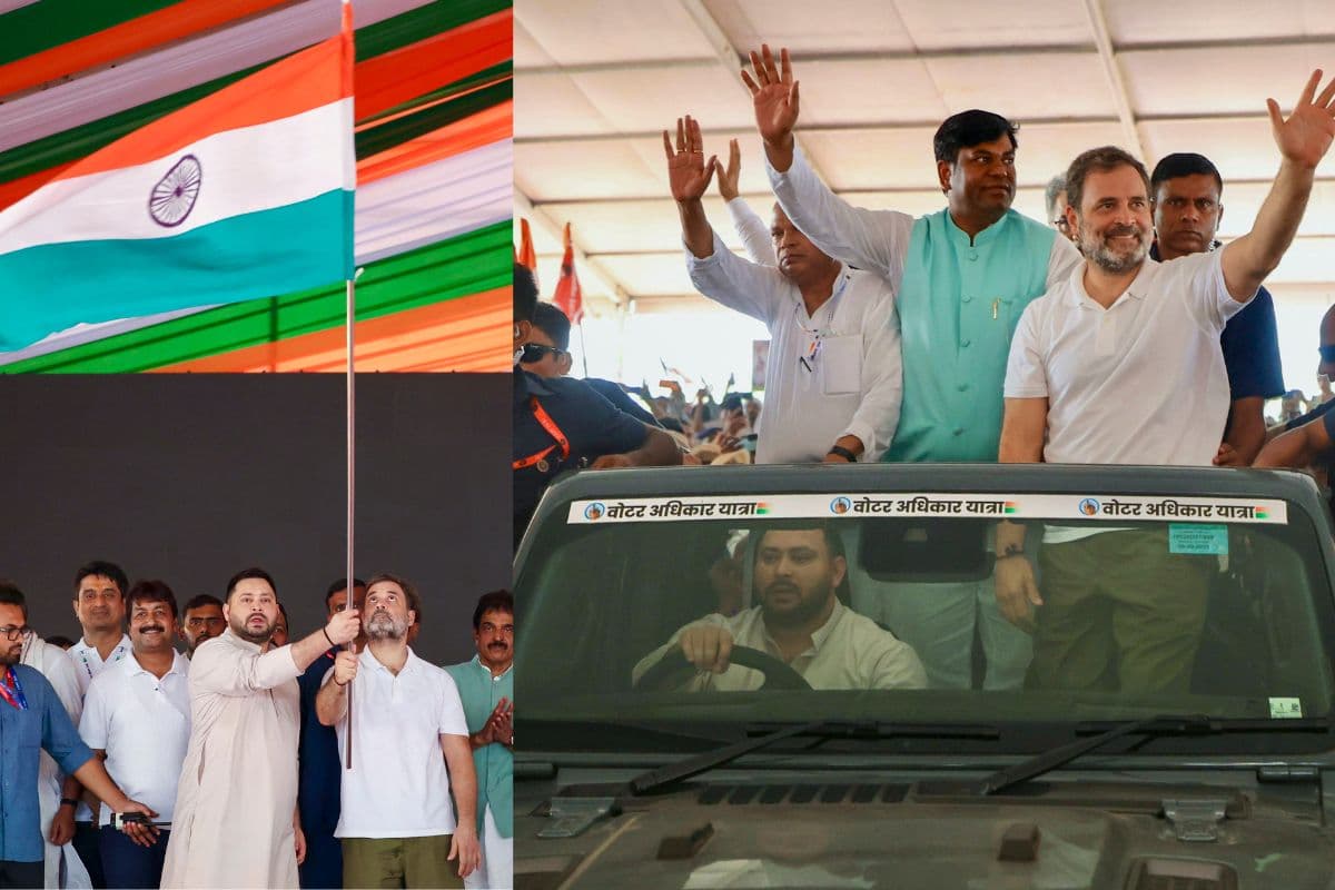 rahul gandhi and tejashwi yadav rahul gandhi and tejashwi yadav
