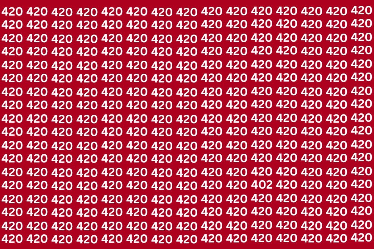 Optical Illusion: 420 के भीड़ में छिप कर बैठा है 402, सिर्फ बाज नजर वाले ही 10 सेकंड में ढूंढ पाएंगे