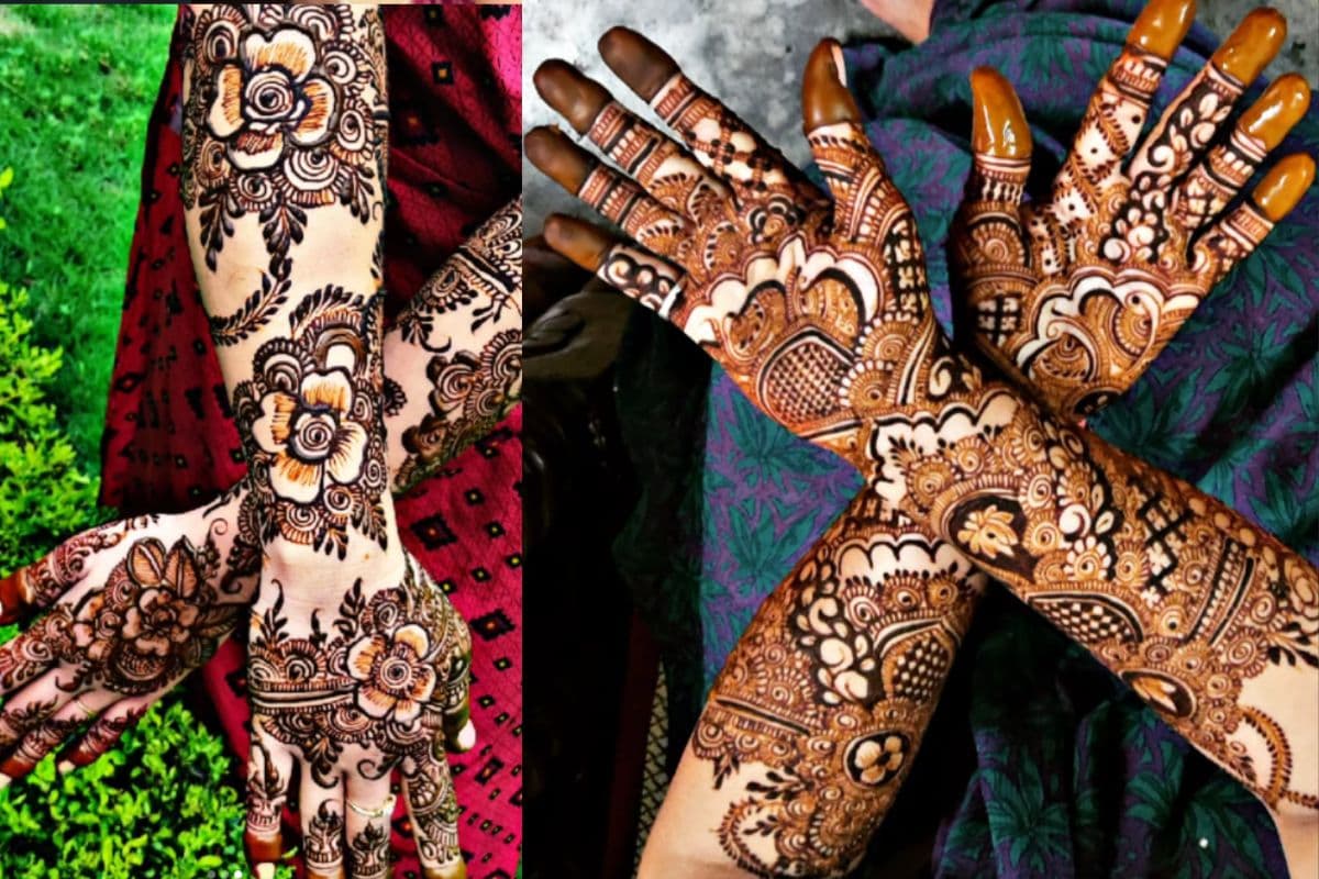 Kajari Teej Special Mehndi Design: हाथों में रचाएं प्यार भरी मेहंदी, साजन हो जाएंगे आप पर फिदा