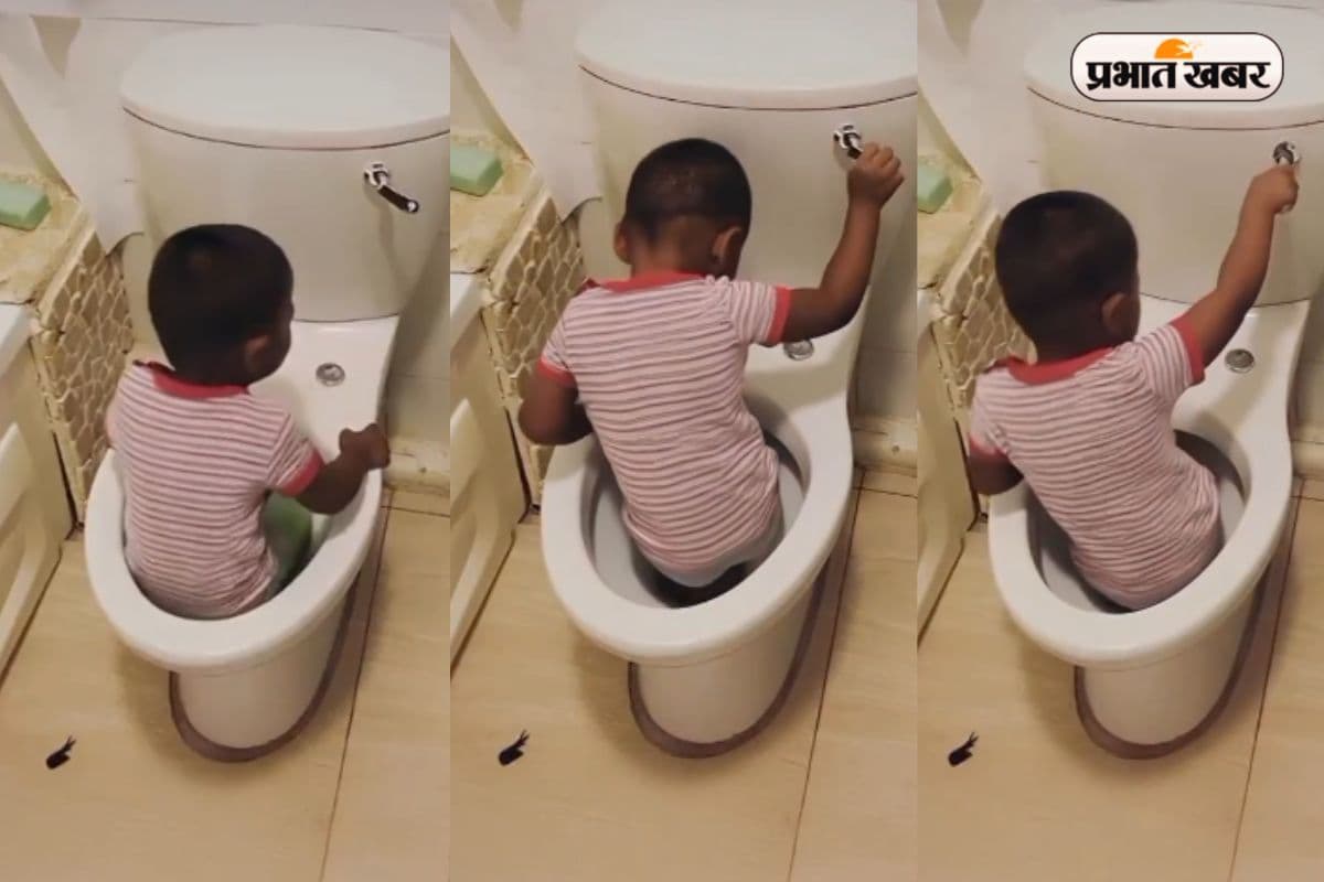 Viral Video: कमोड में घुस बच्चे ने किया फ्लश, फिर जो हुआ देख कर खड़े हो जायेंगे आपके भी रौंगटे