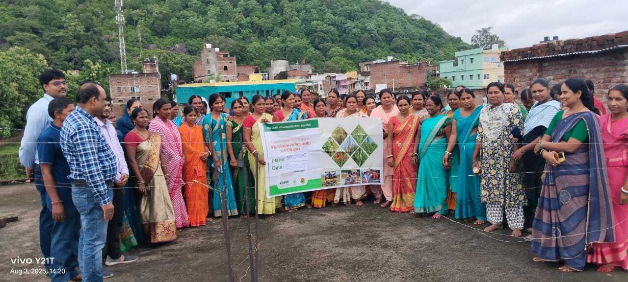 मडुआ की खेती को लेकर महिला किसानों को दी ट्रेनिंग