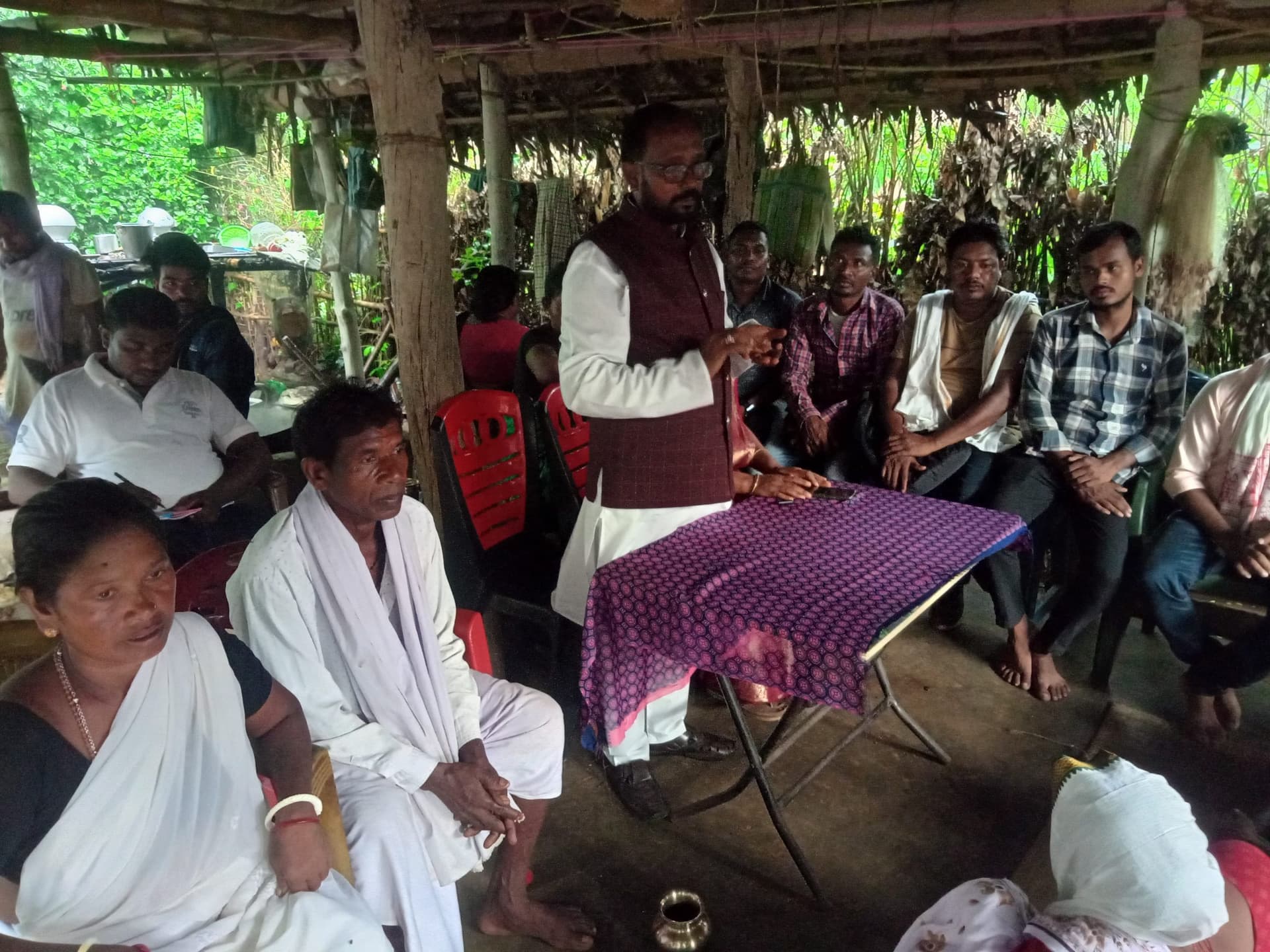 संप बचाओ मोर्चा अध्यक्ष का साफाहोड़ समुदाय ने किया स्वागत