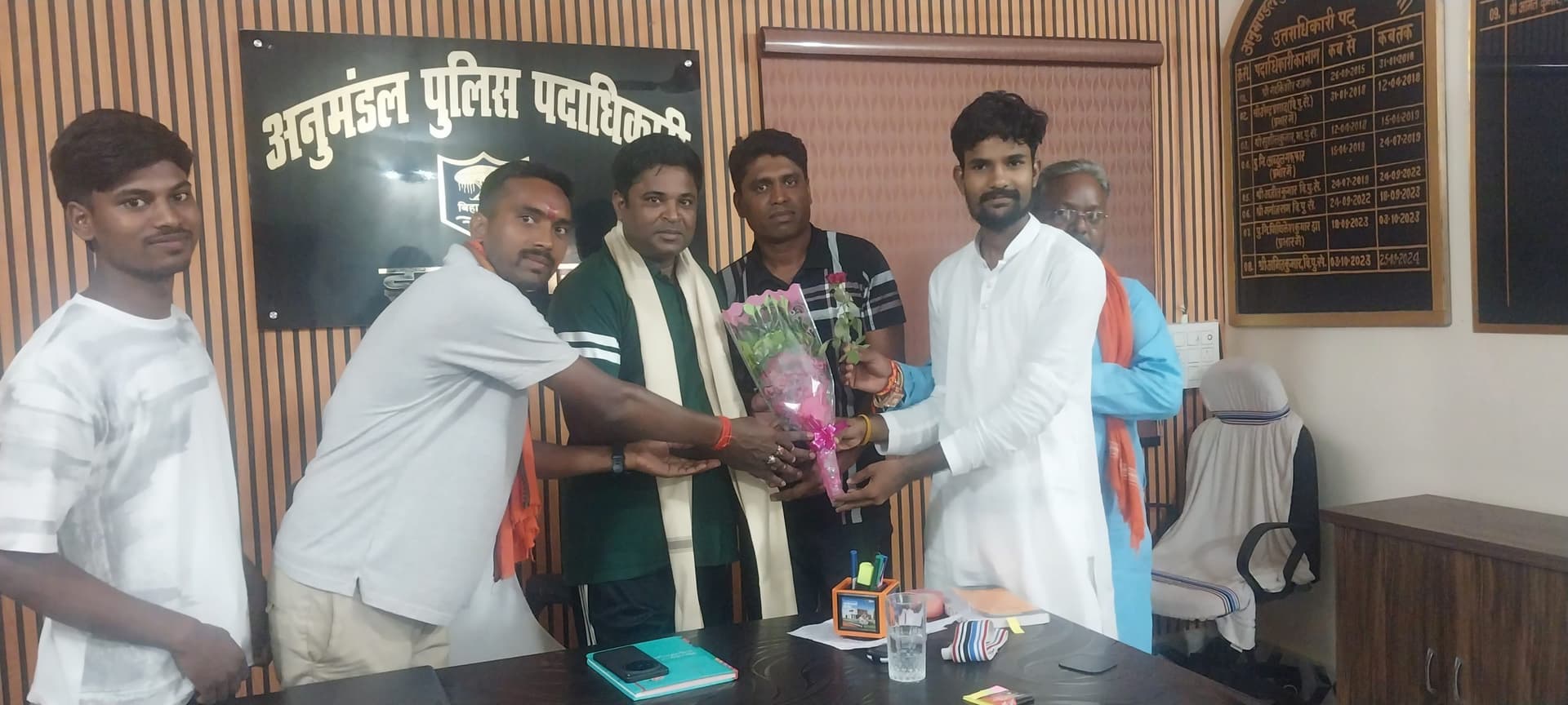 नये डीएसपी का किया स्वागत, बेहतर कानून व्यवस्था की उम्मीद