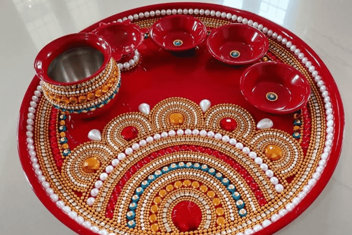 Navratri Thali Decoration and Ideas
