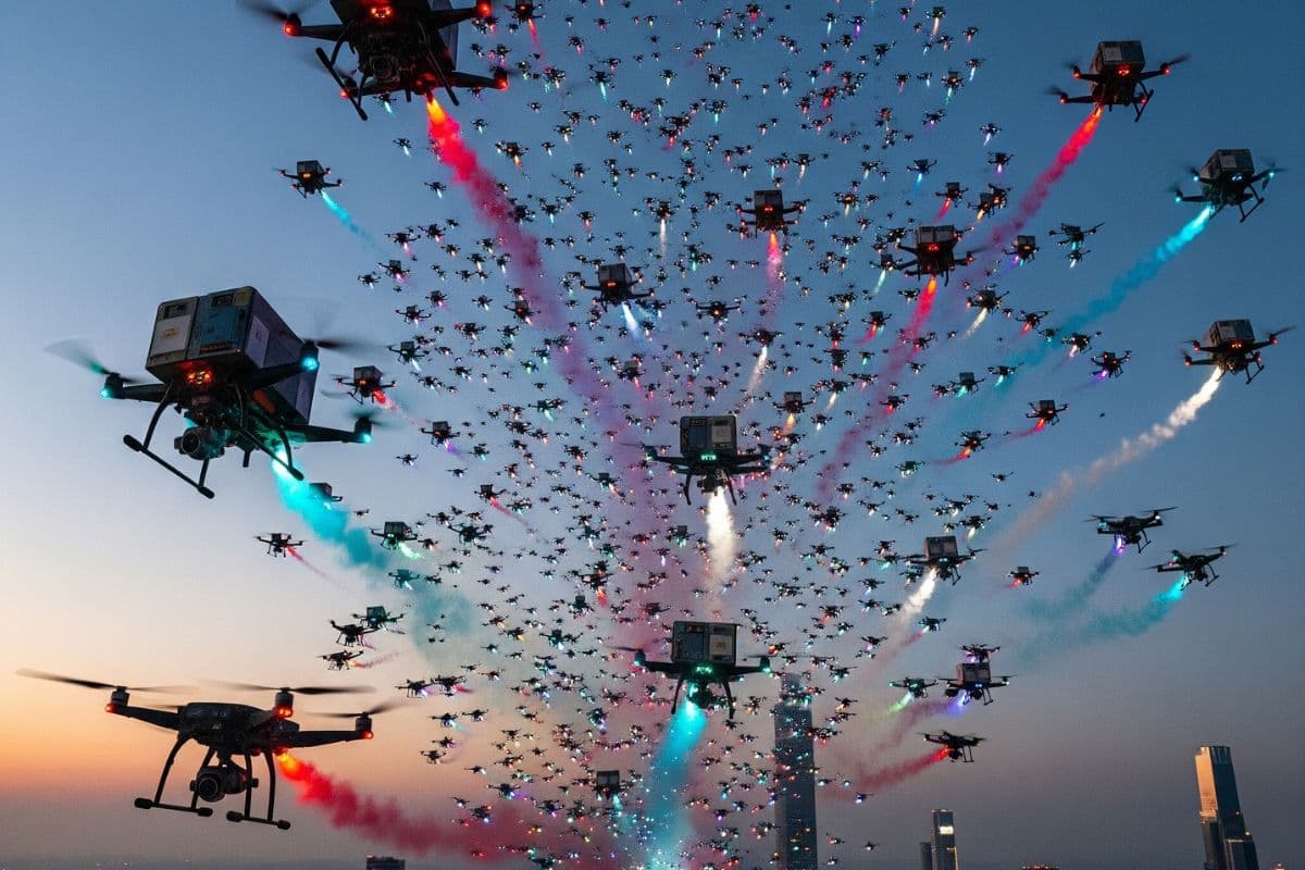 Russia Cheap Drones vs NATO Expensive Missiles / Ai Generated Image