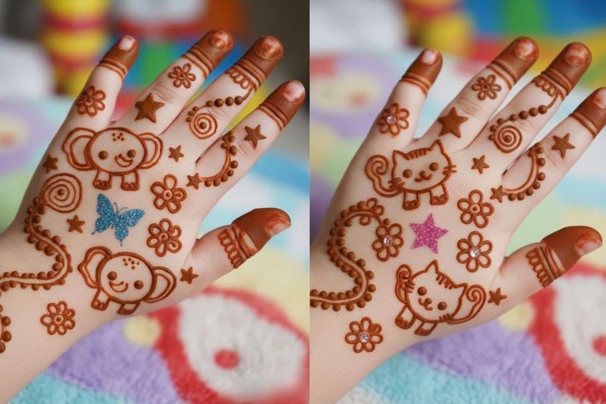 Cute Mehndi Design for Kids