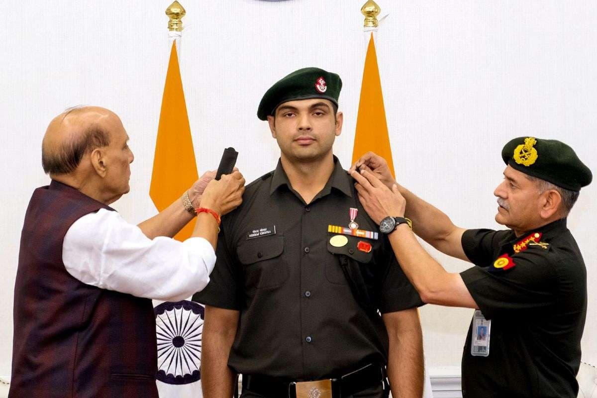 Neeraj Chopra conferred honorary lieutenant colonel
