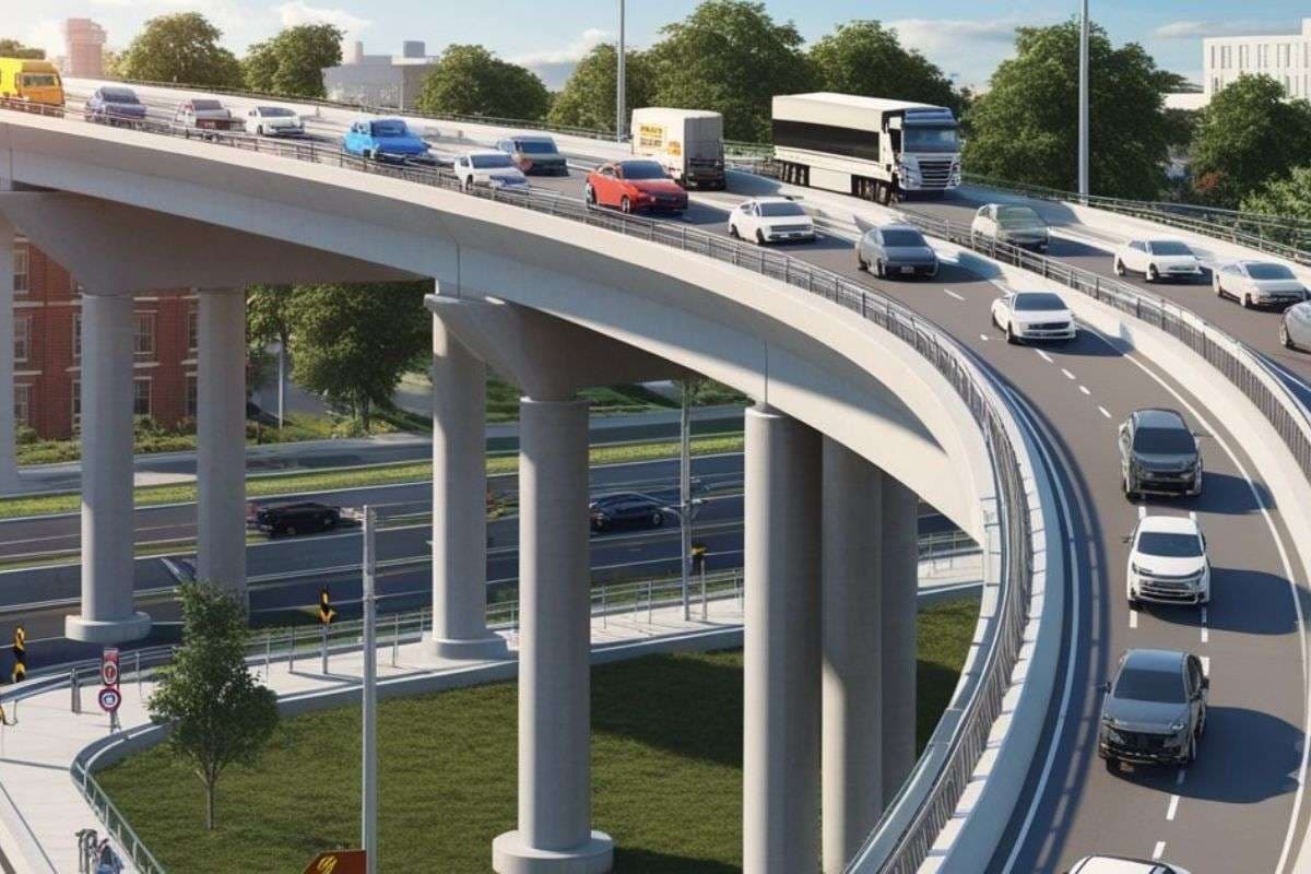 Obstacles in the construction of this flyover in Patna Obstacles in the construction of this flyover in Patna