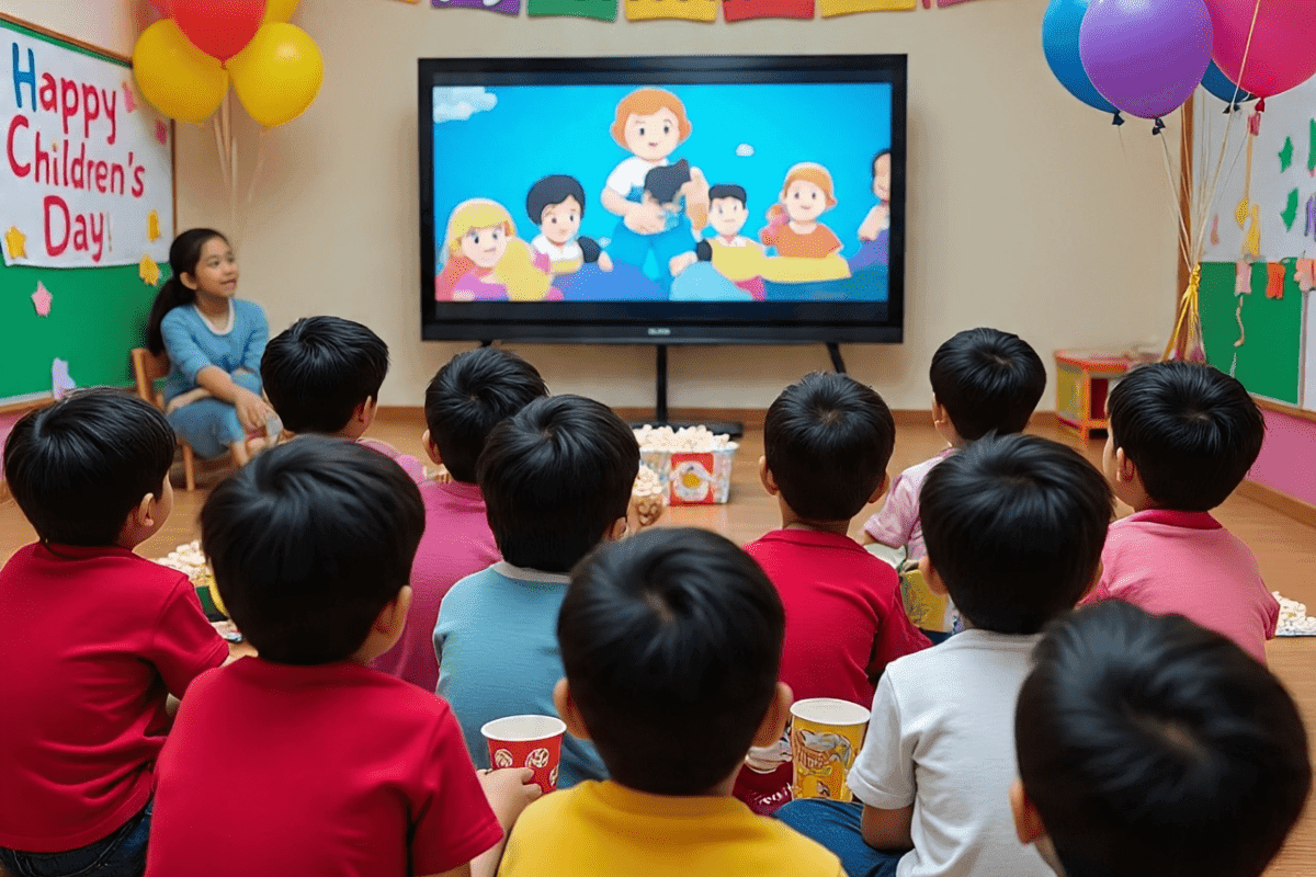 Children’s Day Movie Time Celebration at School
