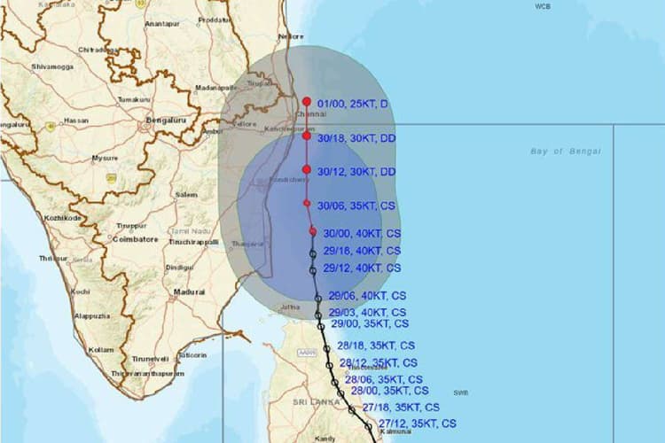 Cyclone Tracker : अभी कहां है चक्रवाती तूफान दित्वा, मौसम विभाग ने दिया ताजा अपडेट