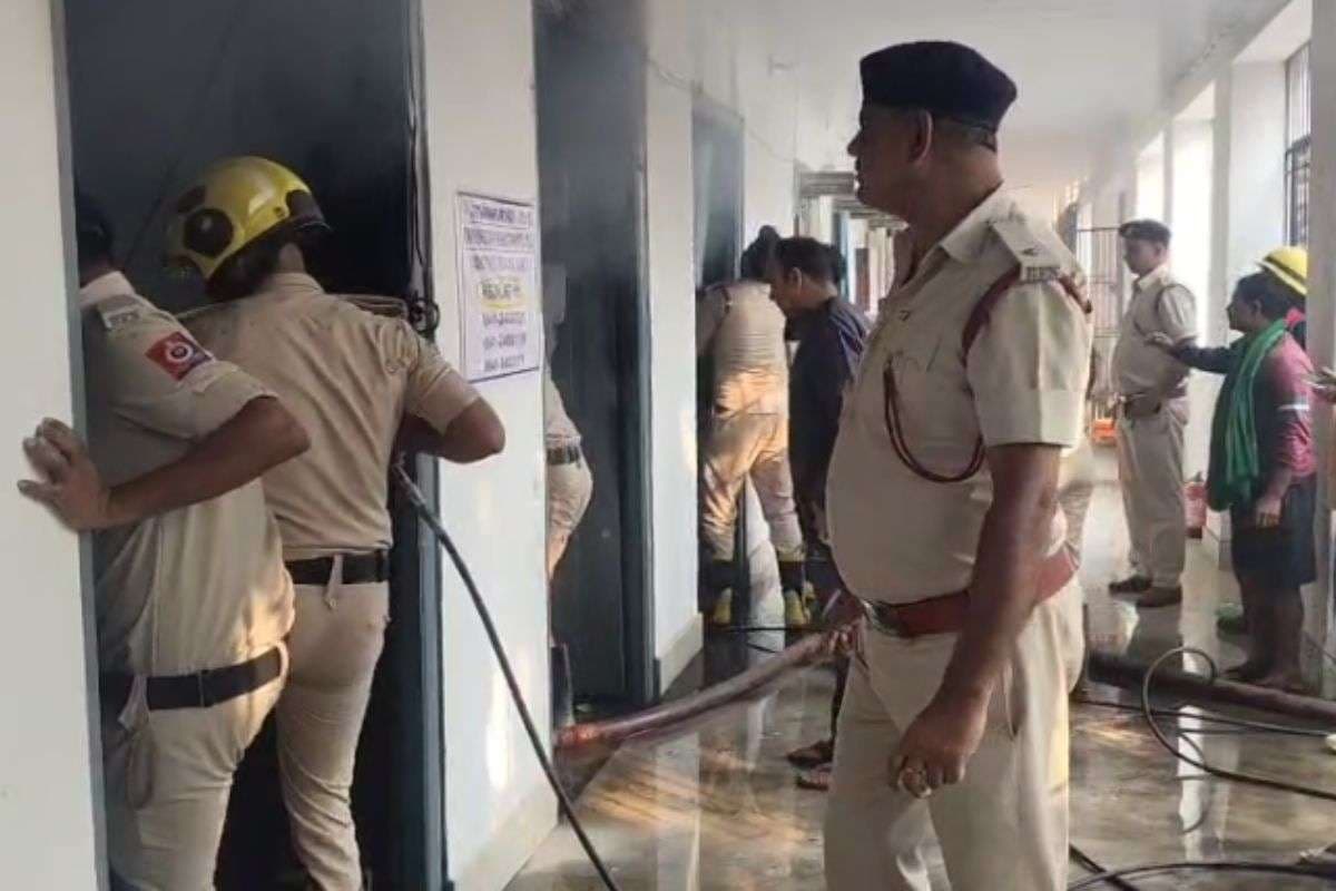 Fire breaks out at Bhagalpur Sales Tax Office Fire breaks out at Bhagalpur Sales Tax Office