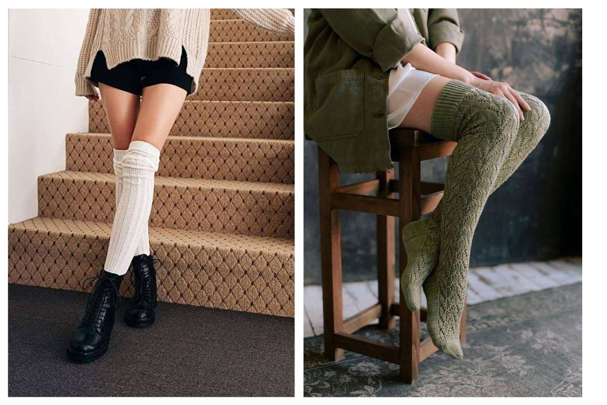 Knee-High or Over-the-Knee Socks for Women in Winter – Knee-high socks for women winter