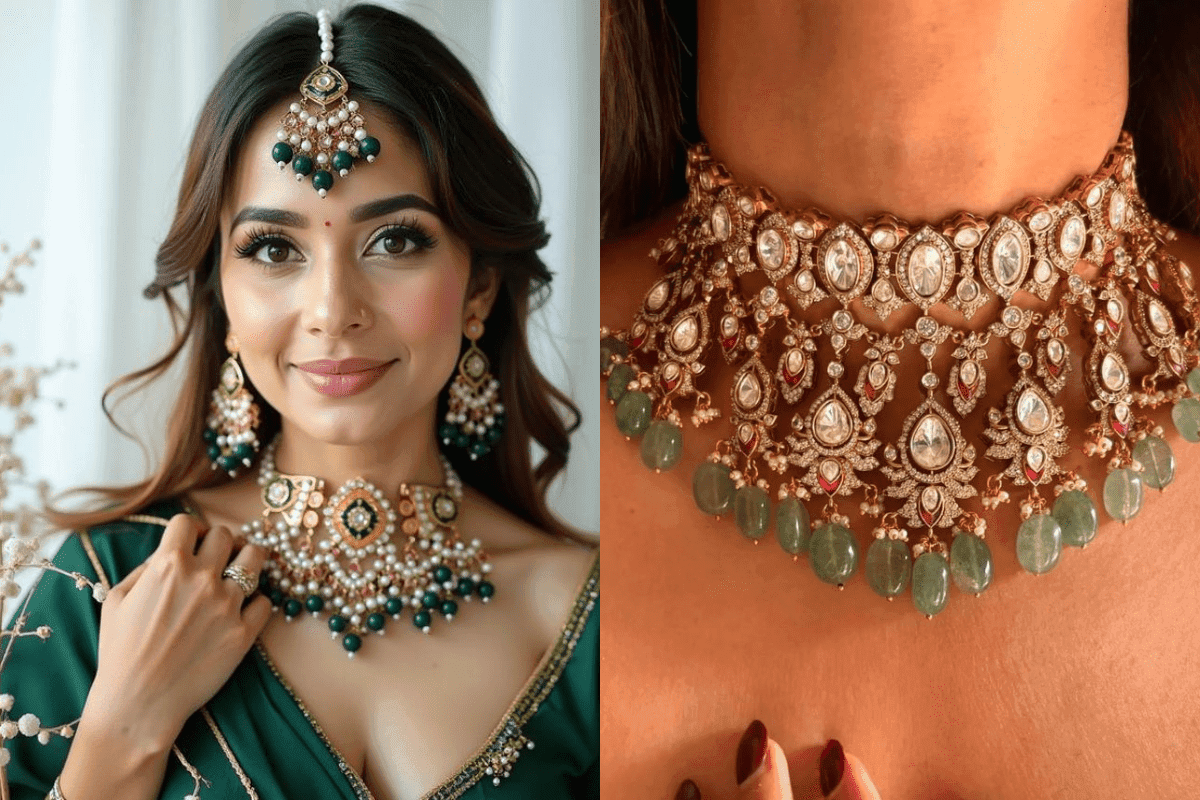 Luxury Green Jewellery for Engagement and Wedding