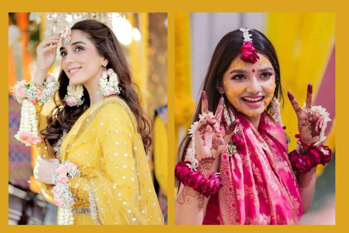 Haldi Ceremony Flower Jewellery Ideas