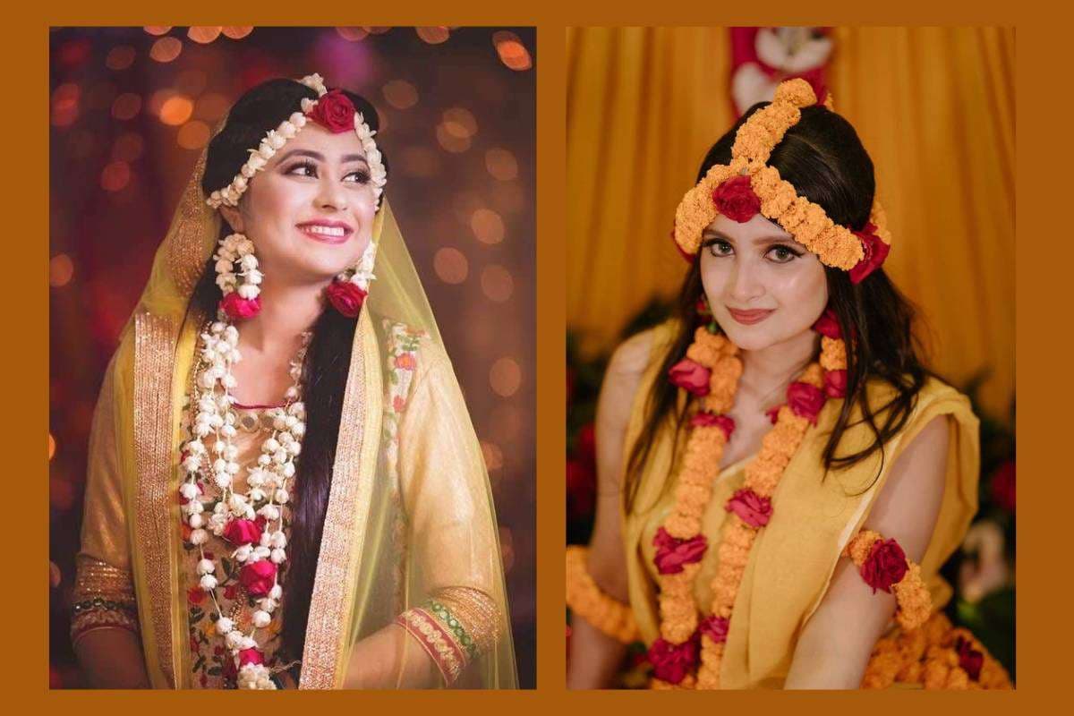 Haldi Ceremony Flower Jewellery