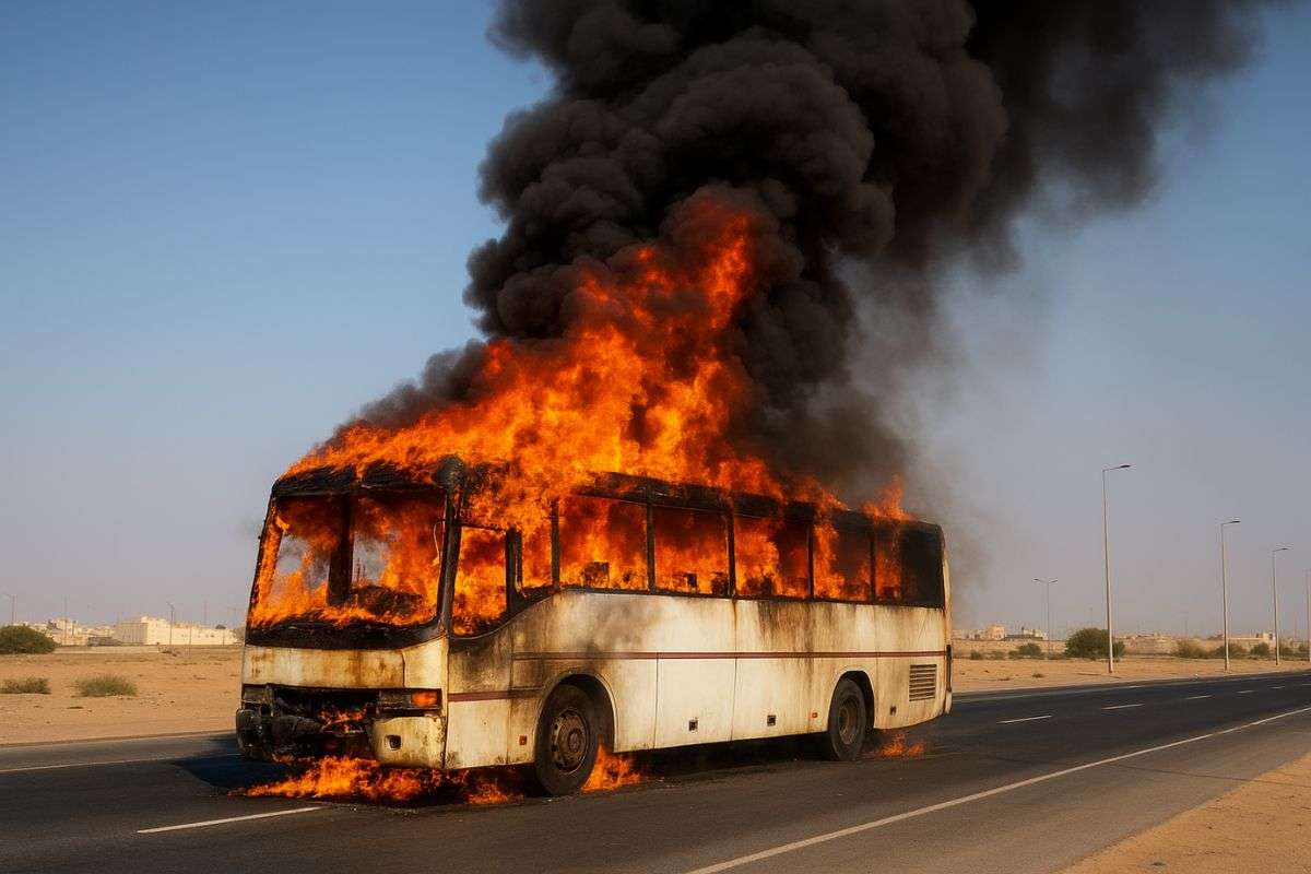 Saudi Arabia Bus Accident, 42 Indian feared dead Saudi Arabia Bus Accident, 42 Indian feared dead