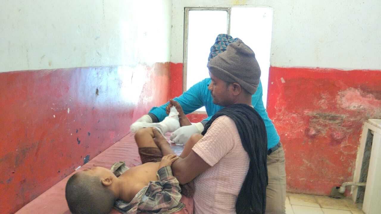 बोलेरो के धक्के से तीन वर्षीय बालक जख्मी, रेफर