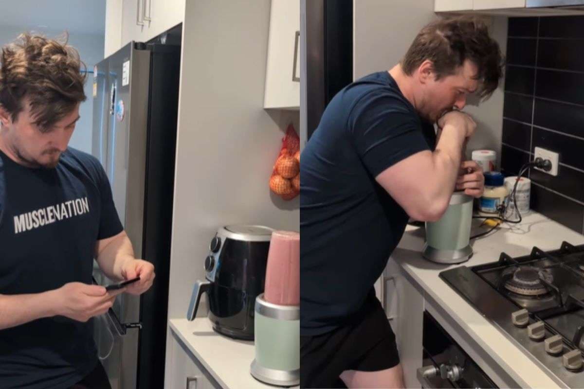 Australian Creator Funny Reel On Using Blender In Indian Style