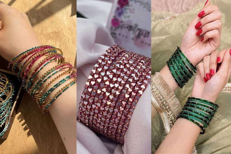 Beautiful Glass Bangles Design: कांच की चूड़ियों में दिख रहा फैशनेबल ट्विस्ट - देखें चूड़ियों के लेटेस्ट डिजाइन