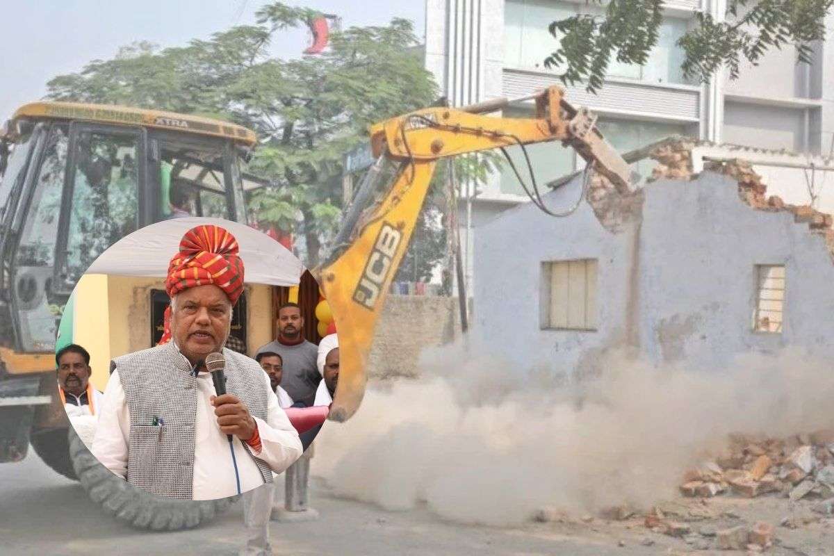 Bihar Minister Shrawan Kumar on Bulldozer Action Bihar Minister Shrawan Kumar on Bulldozer Action