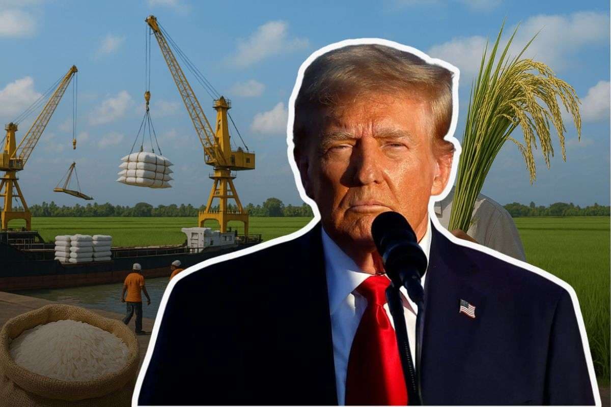 Donald Trump hints tariffs on Indian Rice.