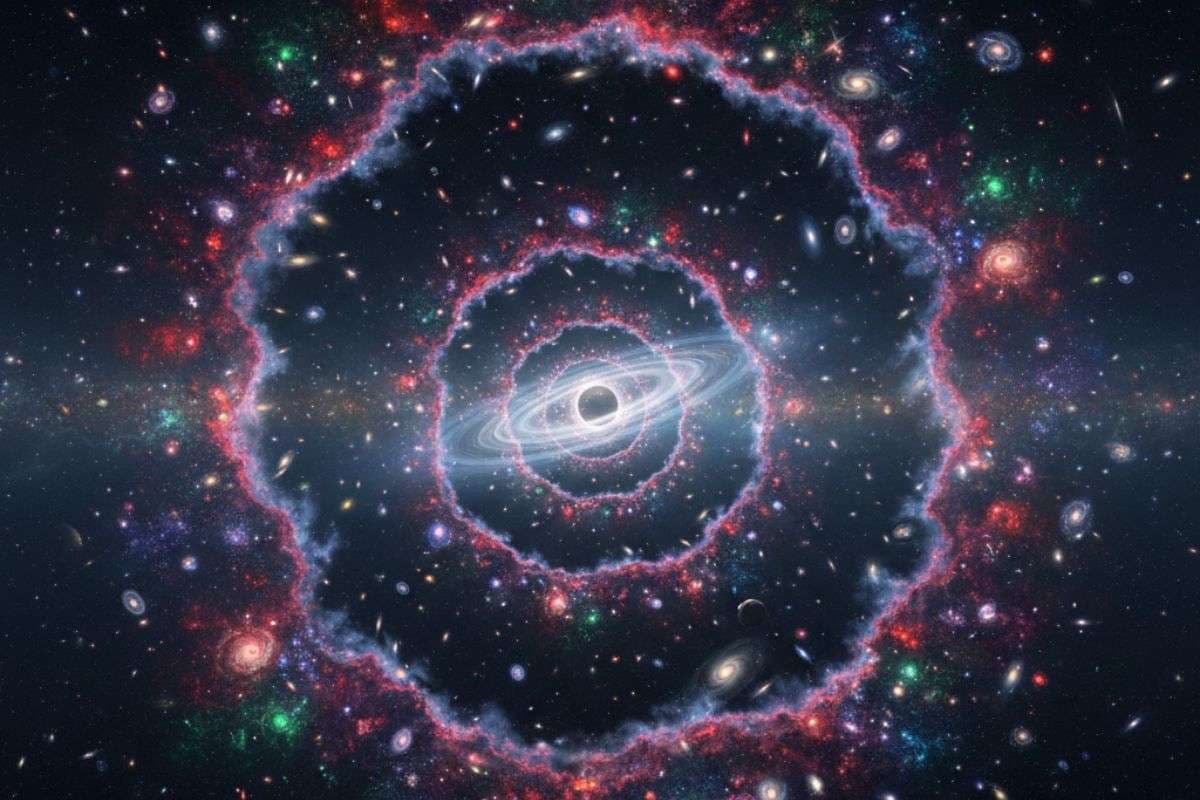 Giant Spinning Cosmic Filament Galaxies / Ai Image