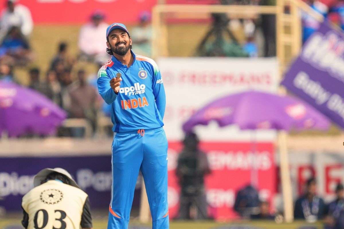 KL Rahul Doing Toss Against South Africa KL Rahul Doing Toss Against South Africa