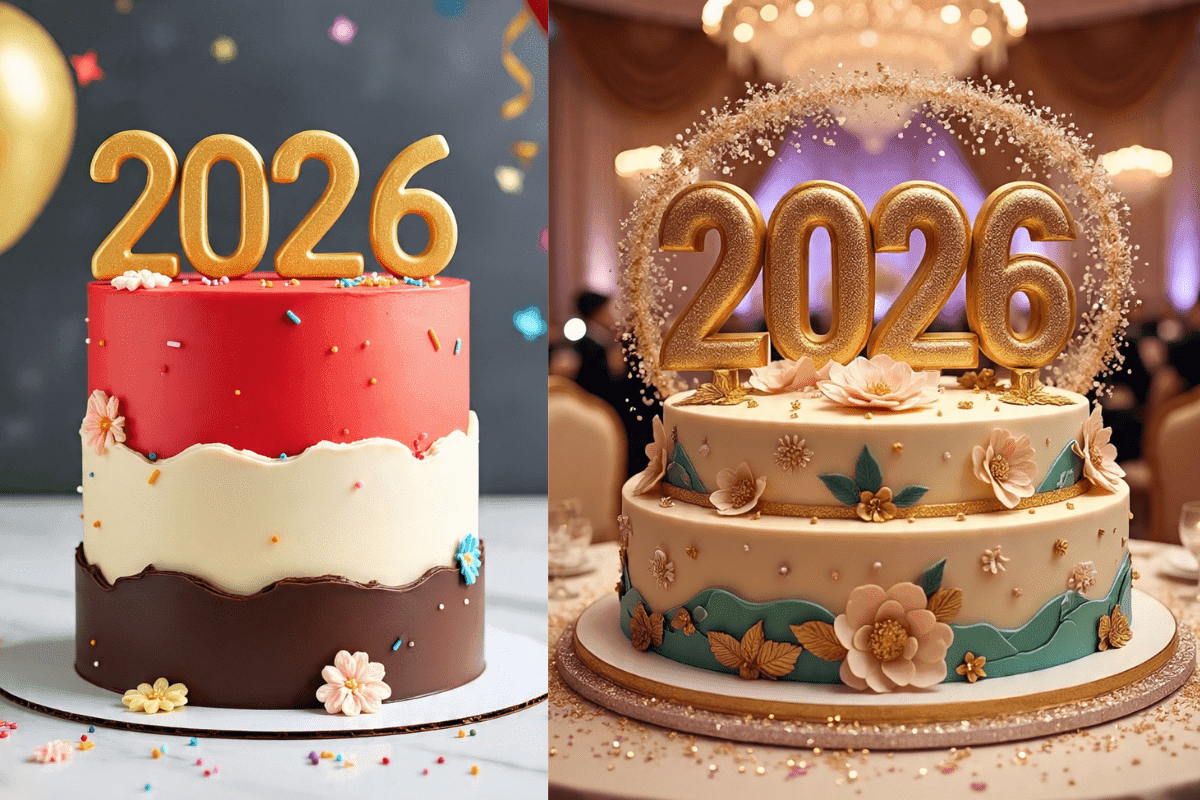 New Year Themed Cakes