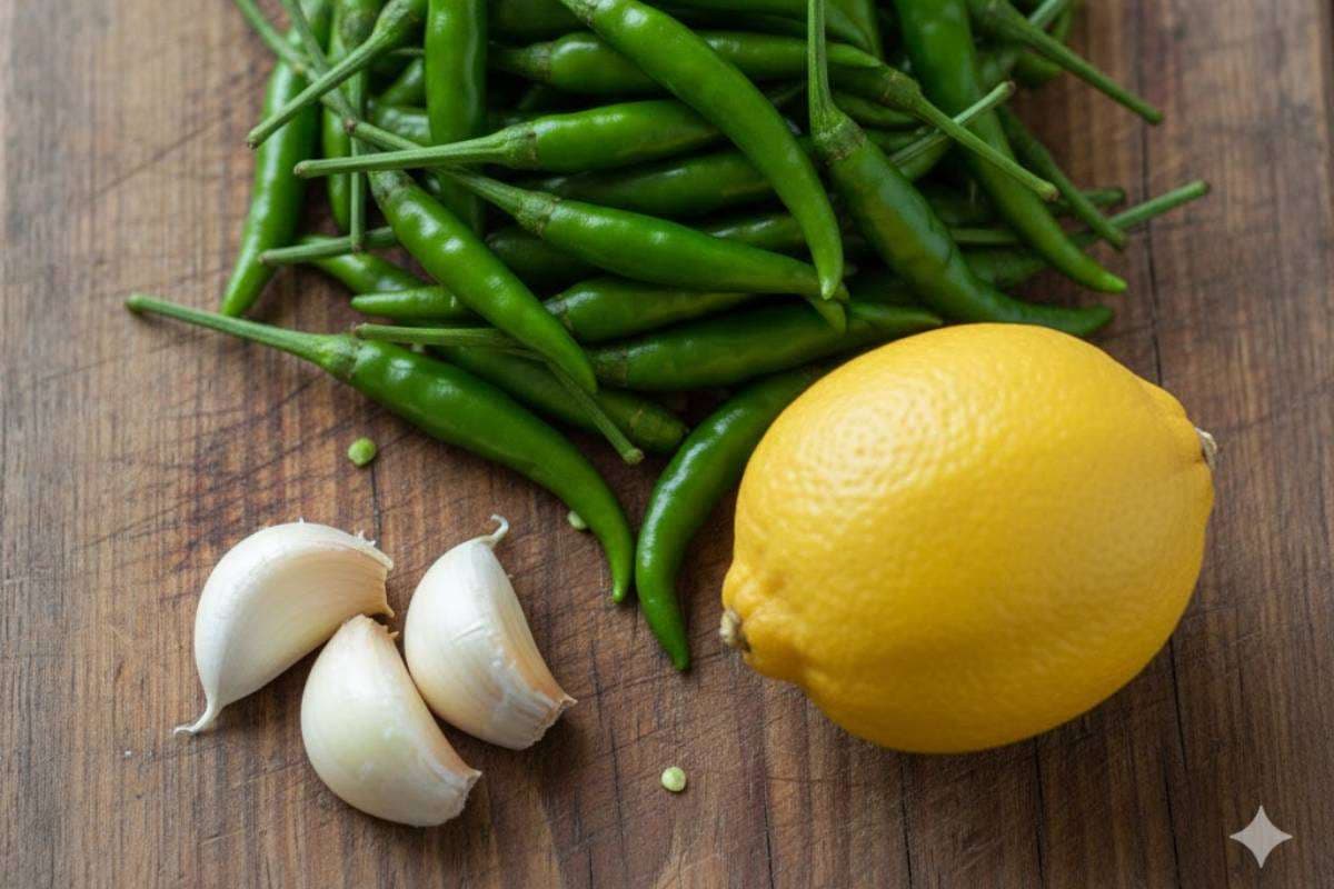 What are the Ingredients in Green Chilli Sauce