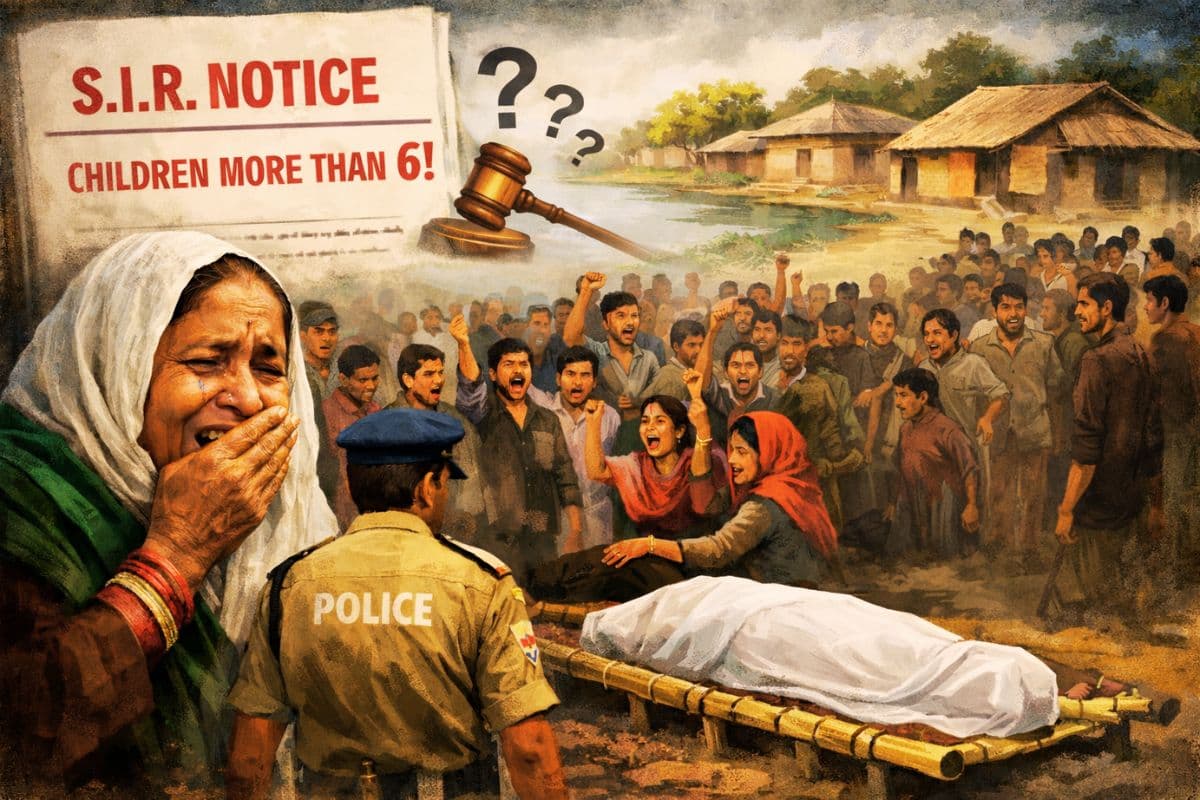 Akshat Ali Mondal Dead Due To SIR Notice Stress News Murshidabad West Bengal