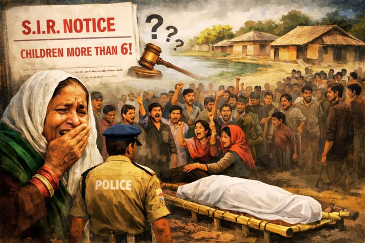 मुर्शिदाबाद के जलंगी में एक की मौत, परिवार ने कहा- एसआईआर के नोटिस से तनाव में थे अक्षत अली मंडल