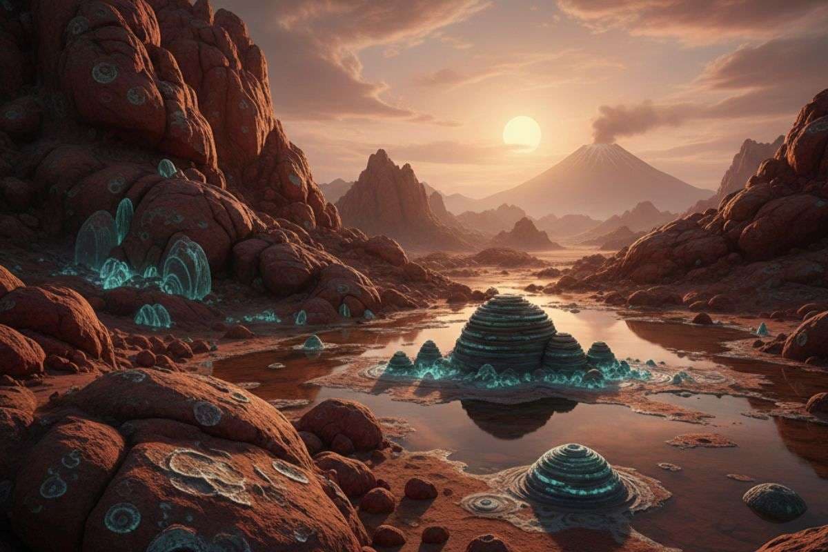 Ancient Earth Life Old Africa Rocks Discovery / Ai Image