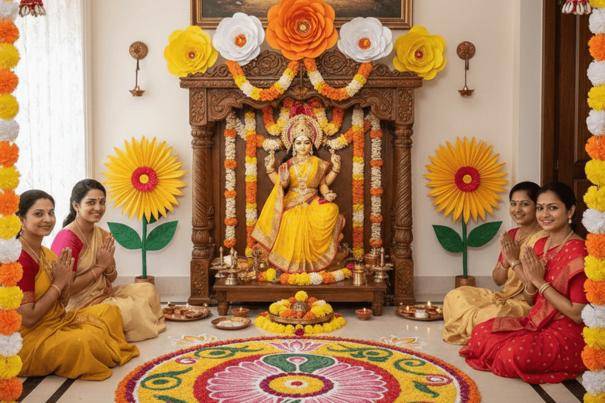 DIY Handmade Decoration Ideas for Saraswati Puja