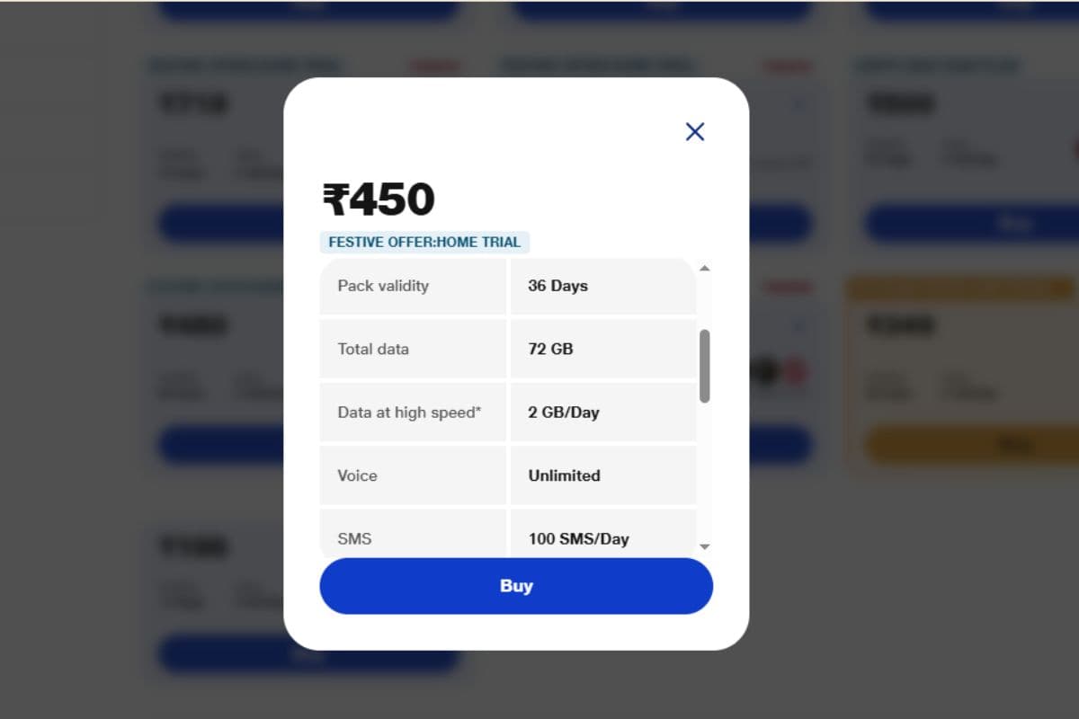 Jio Rs 450 Plan