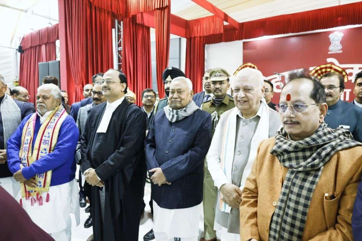 Justice Sangam Kumar Sahu taking Oath as the Chief Justice of Patna High Court