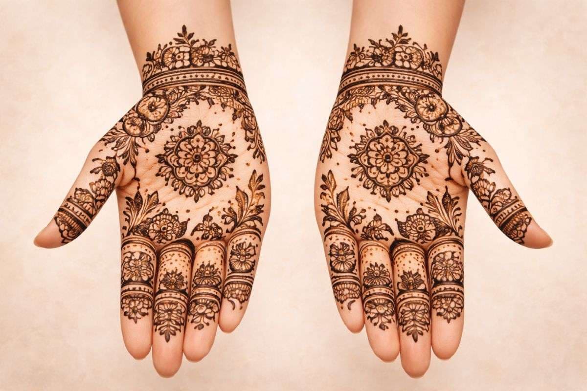 एआई सिंपल मेहंदी डिजाइन