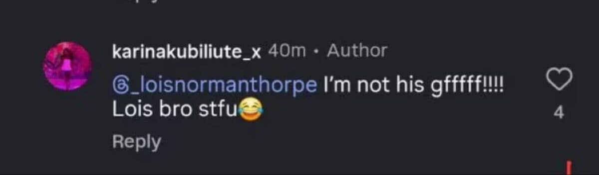 Kartik Aryan Alleged GF Karina Kubiliute social media post