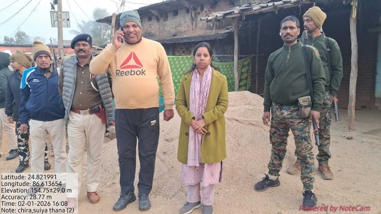 सुईया के छिंड़ा व नावाडीह में चार सौ सीएफटी अवैध बालू हुआ जब्त