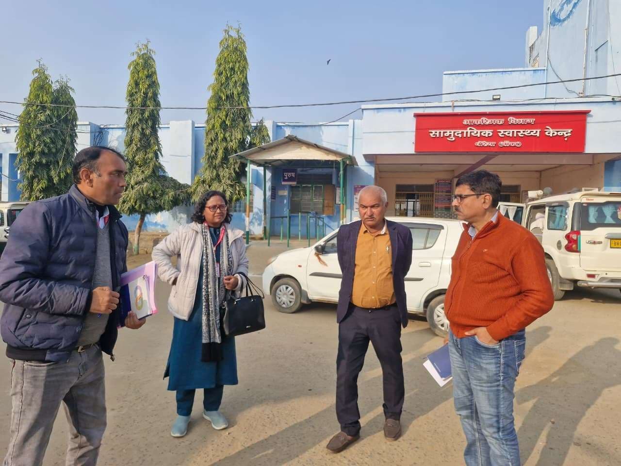 सीएस ने धोरैया के विभिन्न स्वास्थ्य केंद्रों का किया औचक निरीक्षण
