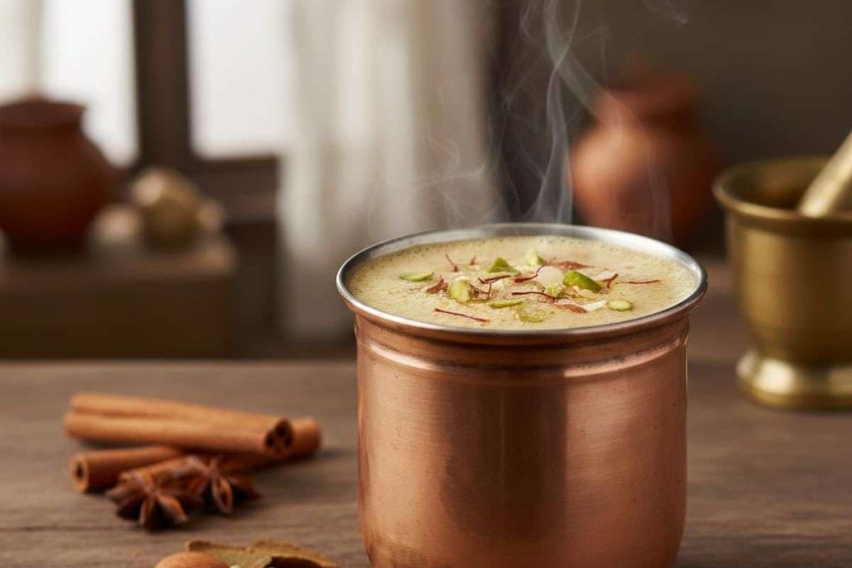 Village Style Masala Dudh Recipe: दादी-नानी की रसोई से जानिए गांव वाला मसाला दूध बनाने का आसान तरीका Village Style Masala Dudh Recipe: दादी-नानी की रसोई से जानिए गांव वाला मसाला दूध बनाने का आसान तरीका
