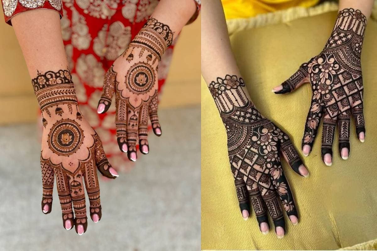 Back Hand Mehndi Design for Maha Shivratri
