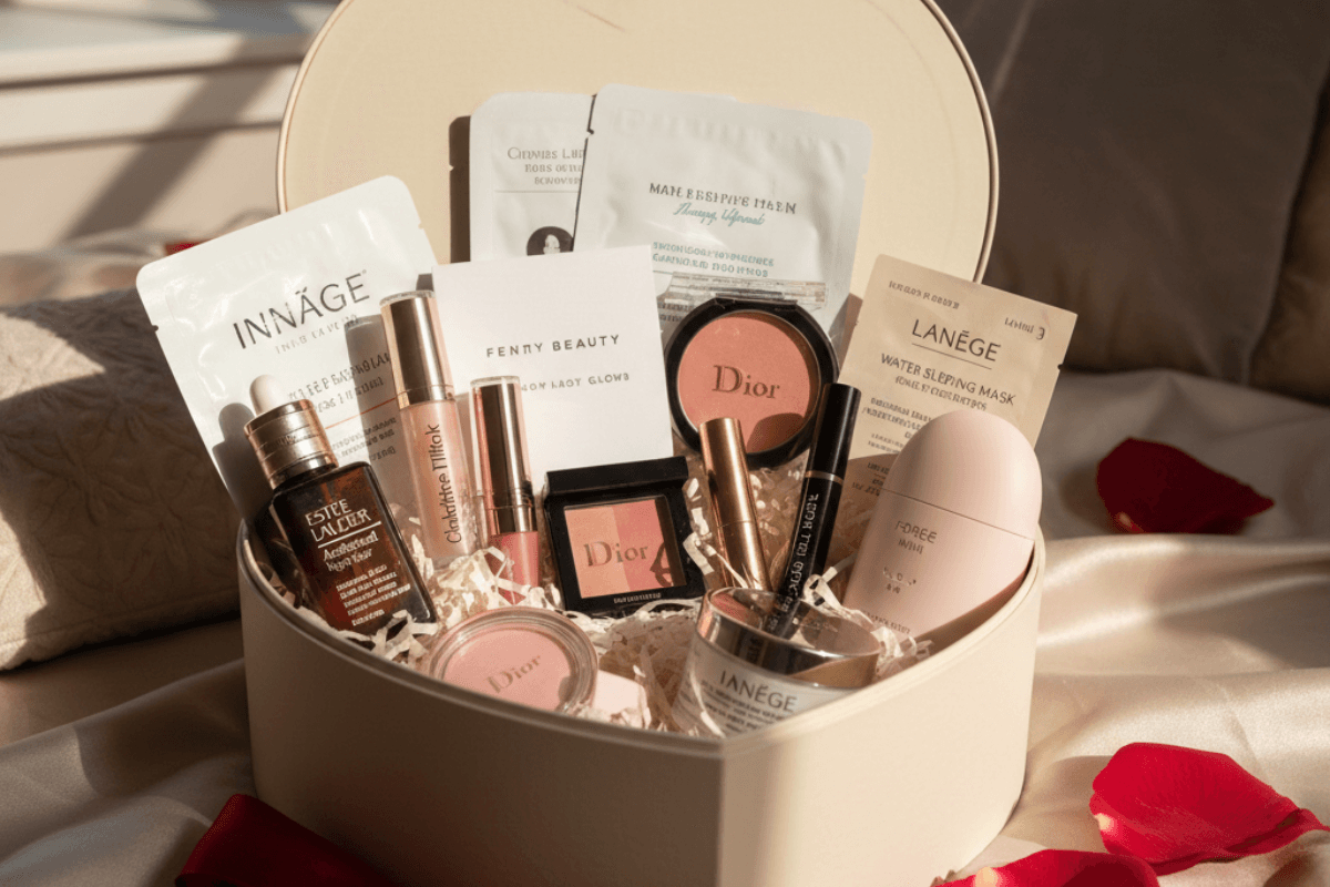 Branded skincare and makeup gift set for Wife