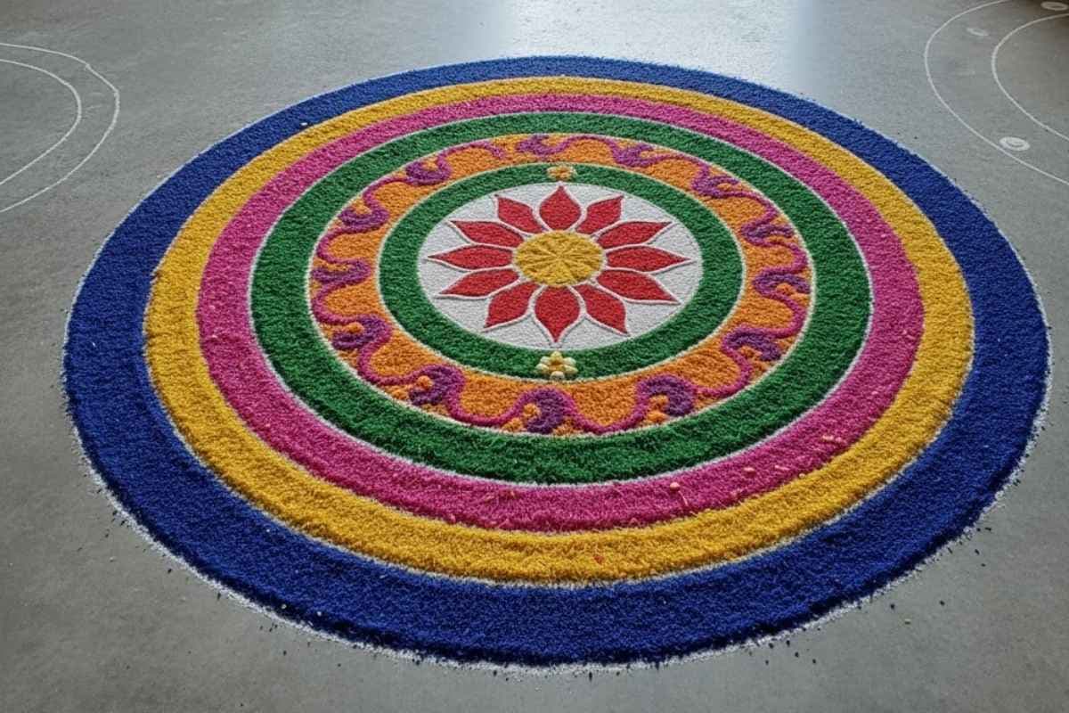 Circle Rangoli Design (AI IMAGE)