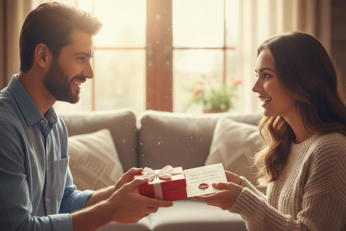 Romantic handwritten love letter for Valentine Day