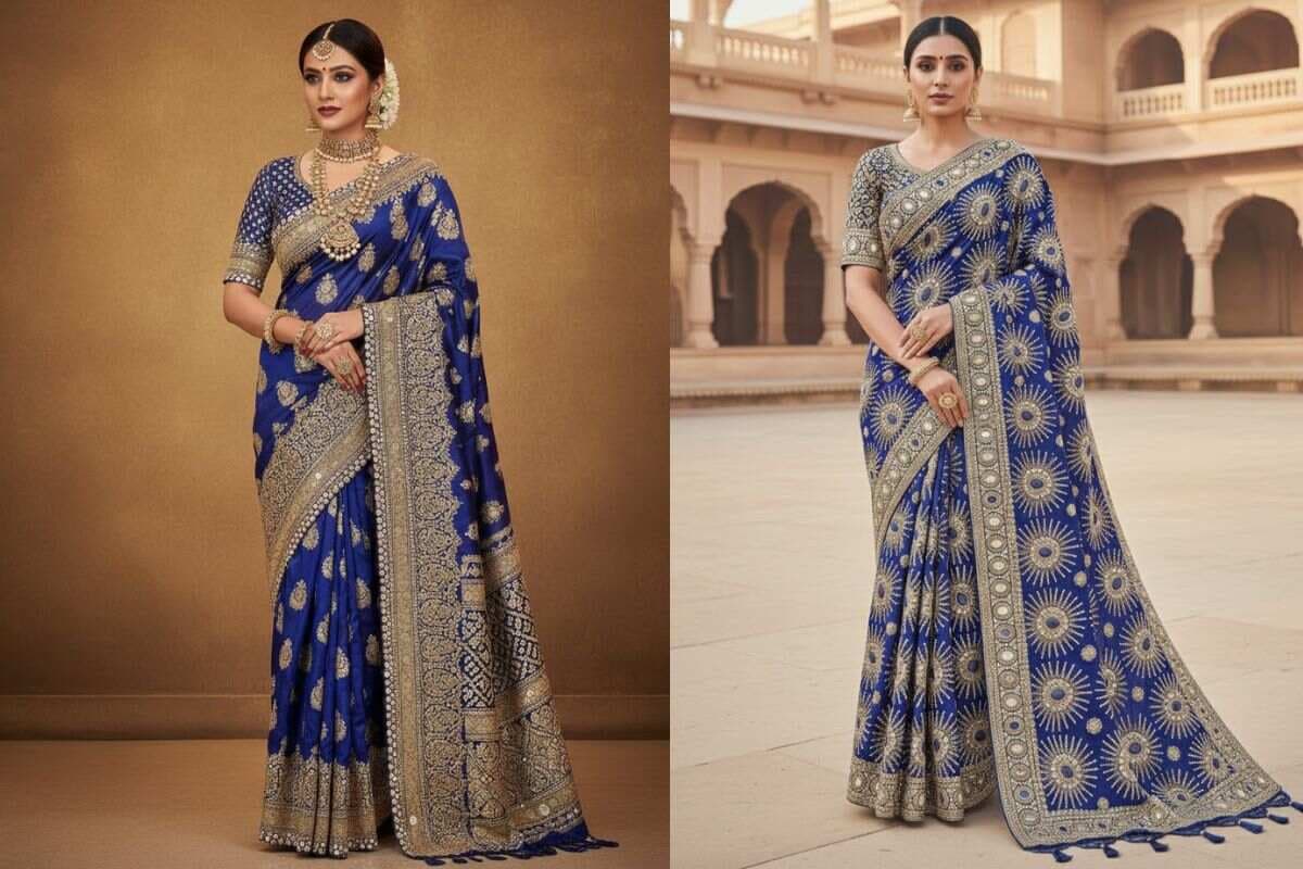 Heavy Work Saree Design (AI IMAGE)