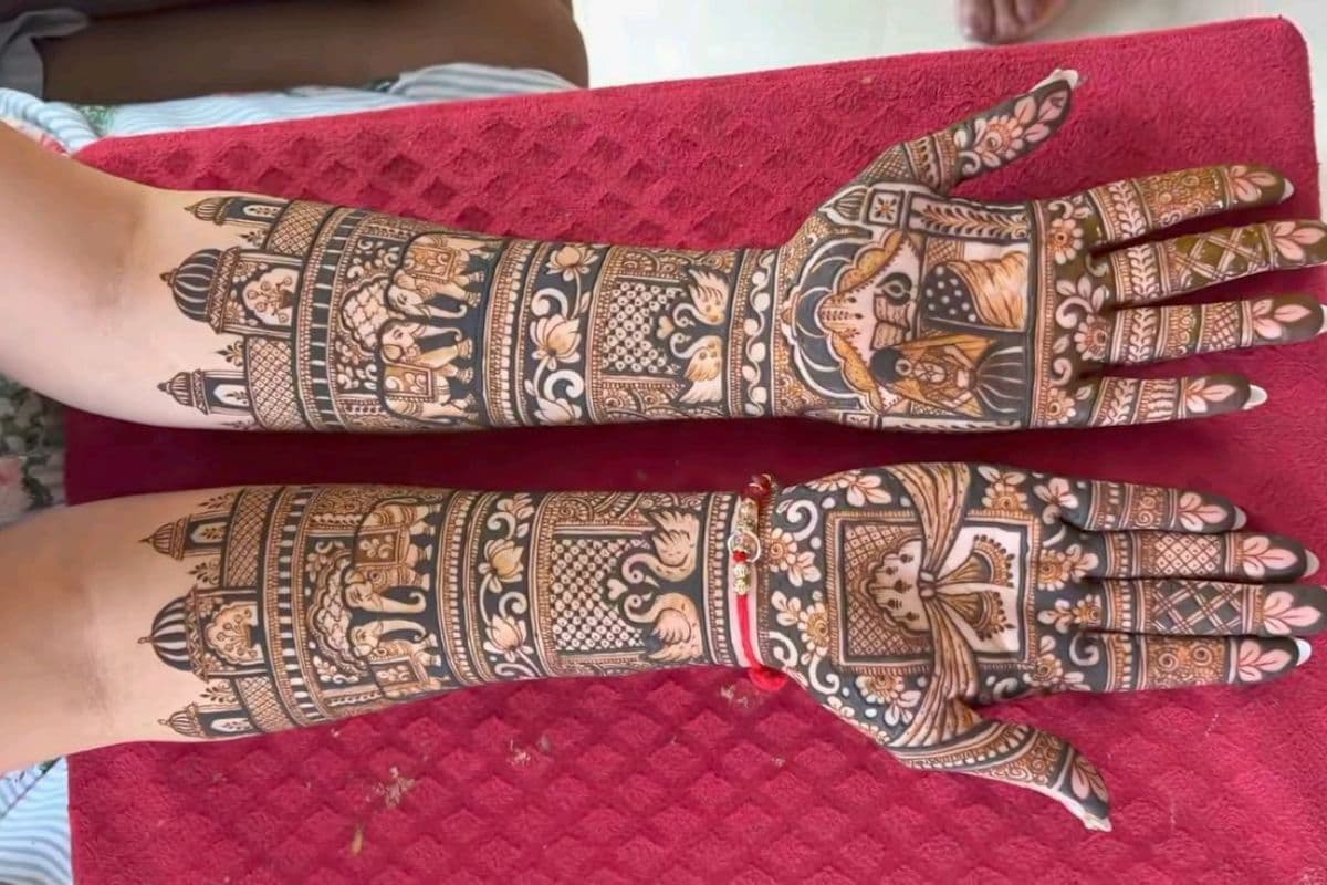 Traditional Rajasthani Mehndi Design