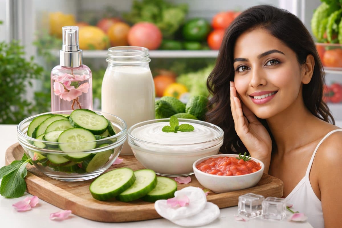 आपकी स्किन के लिए किसी टॉनिक से कम नहीं फ्रिज में रखी ये चीजें, खूबसूरत और ग्लोइंग चेहरे का असली राज