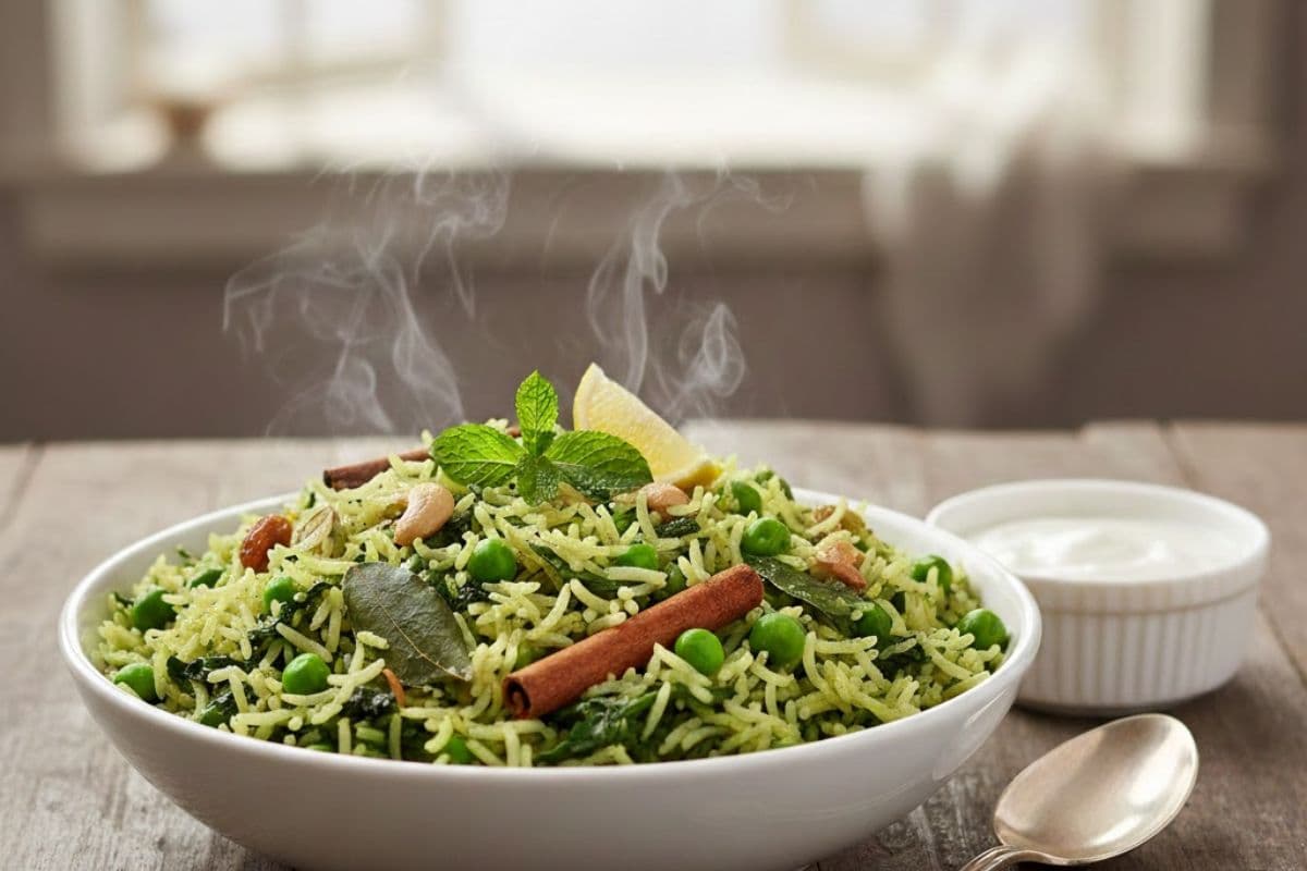 Palak Matar Pulao: सर्दियों में डिनर में ऐसे बनाएं स्वाद से भरपूर पालक मटर पुलाव
