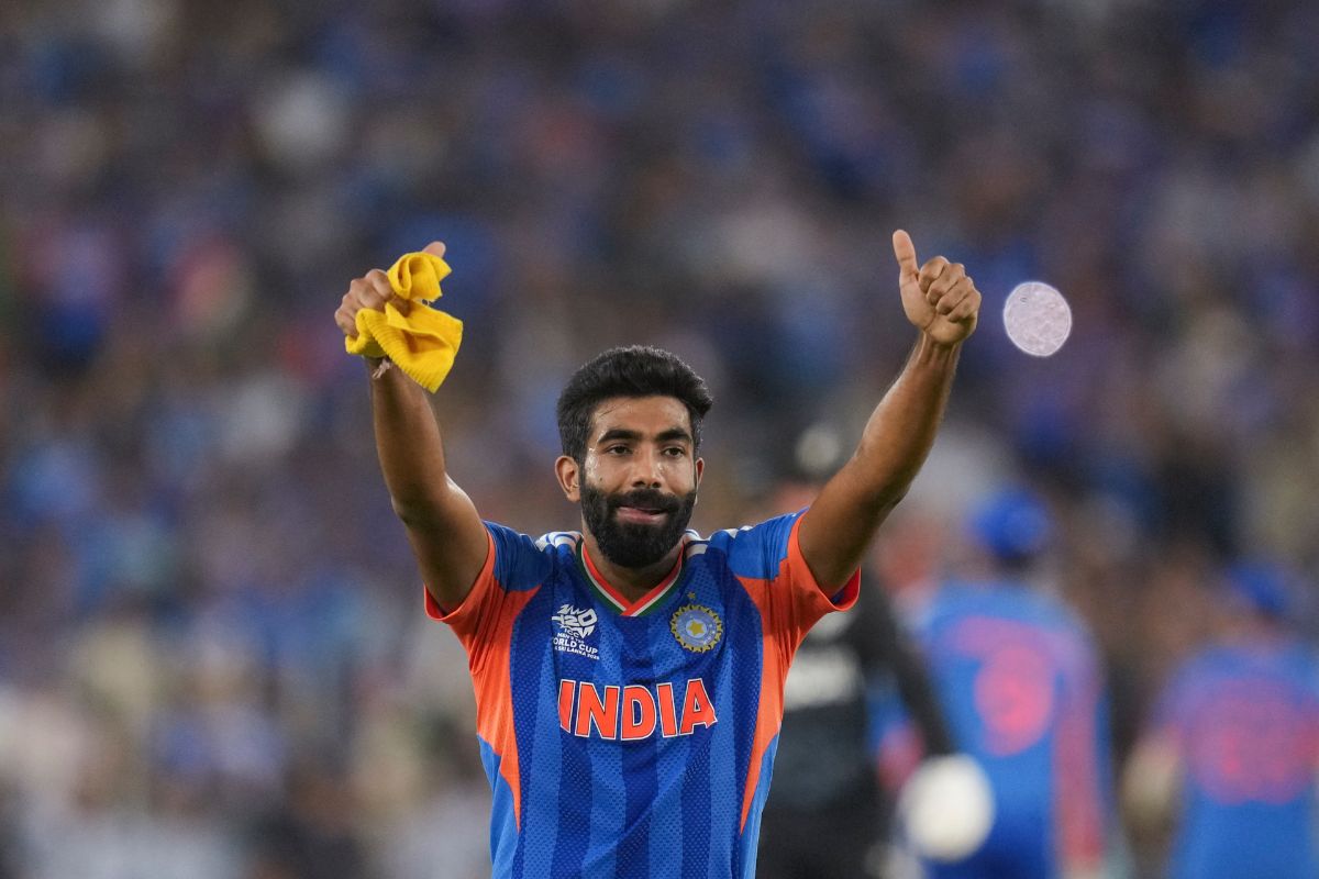 Jasprit Bumrah celebrates after taking wicket Jasprit Bumrah celebrates after taking wicket