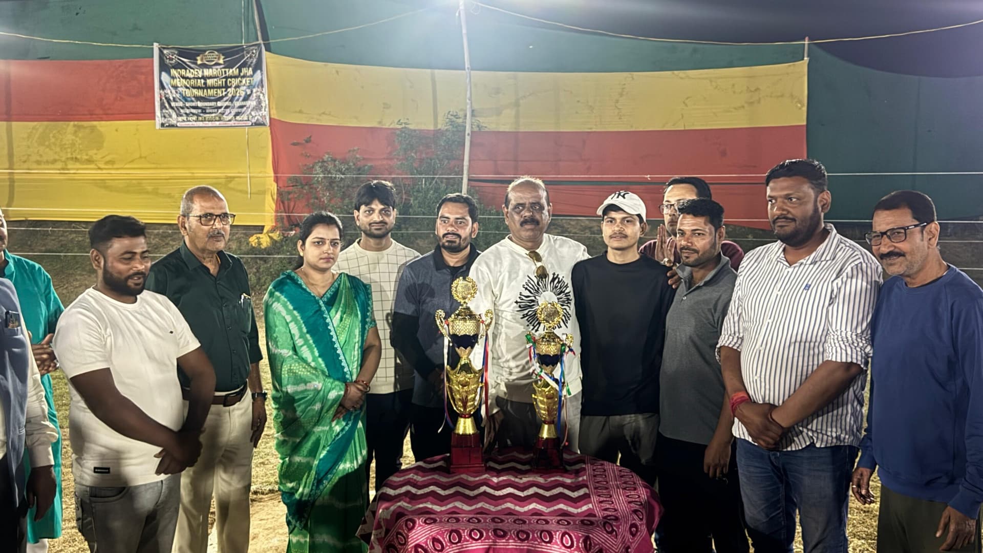 एमएनसी ने जीता इन्द्रदेव–नरोत्तम झा मेमोरियल नाइट क्रिकेट टूर्नामेंट का खिताब